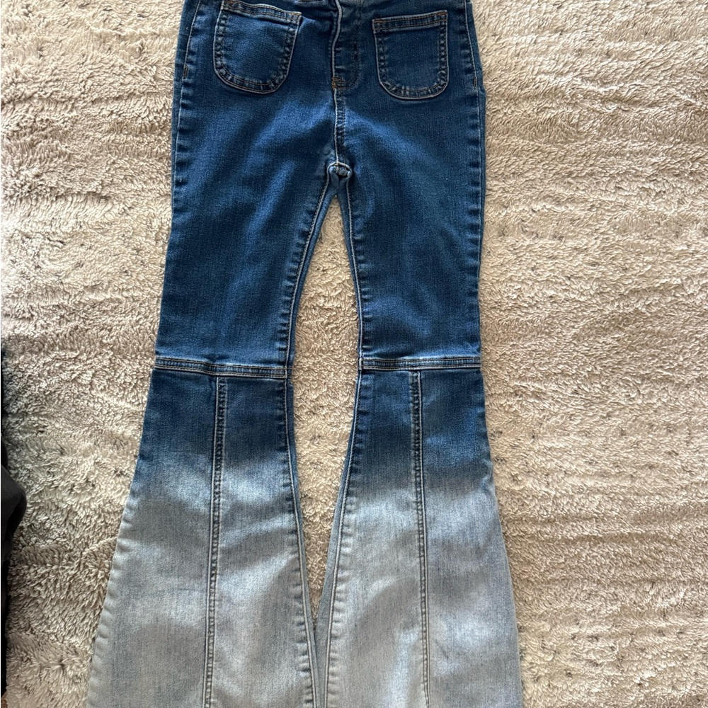 L&B Blue Gradient Flare Jeans